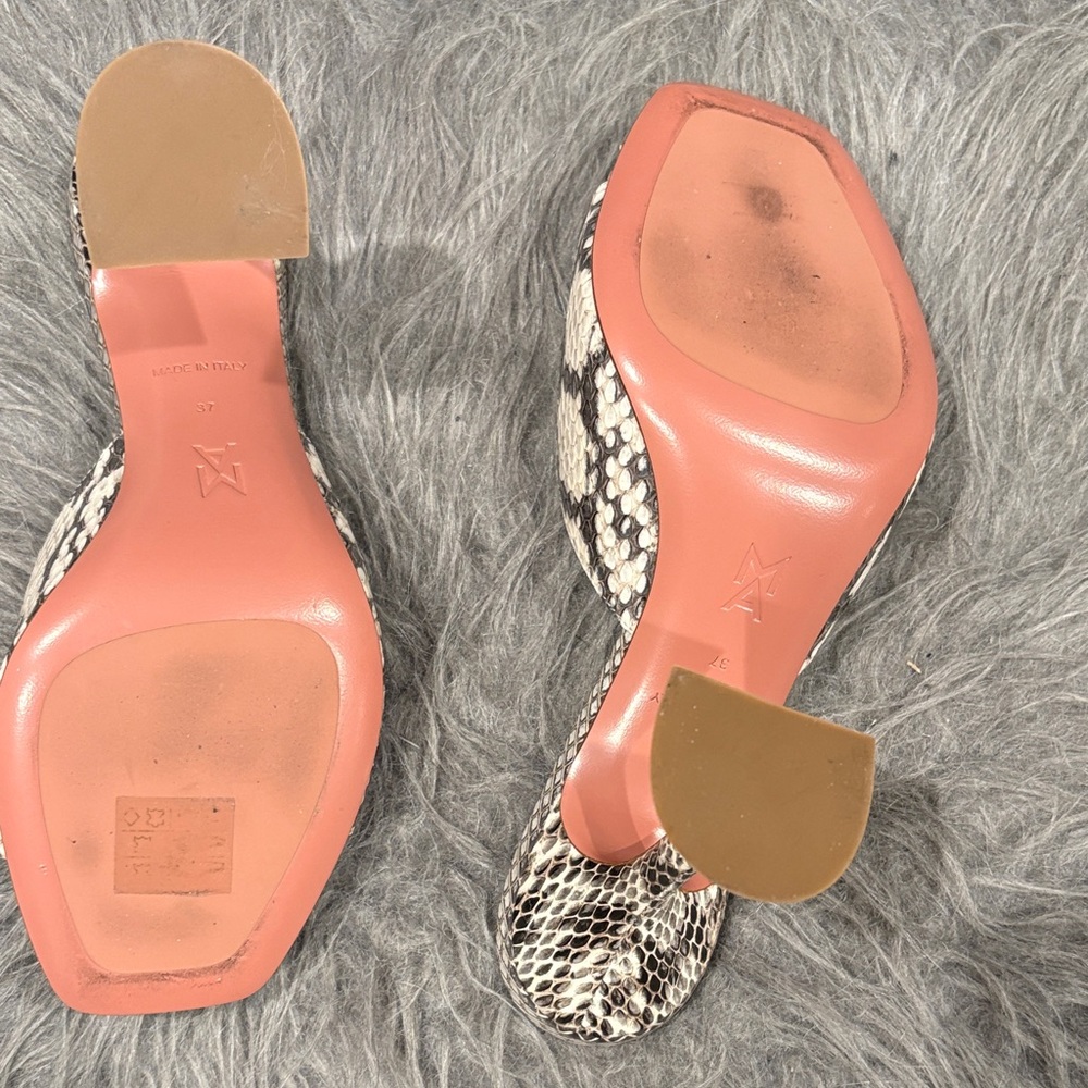 Snakeskin Amina Muaddi Patterned Women's Shoes - Picture 4 of 5